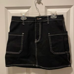 Jean mini skirt